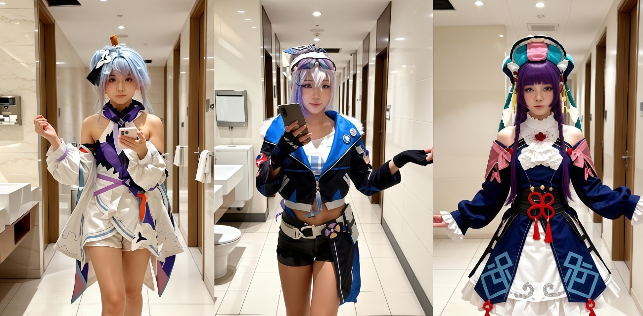 传媒公司 团播coser 厕所偷拍第二弹 多位极品cos美女厕所被偷拍 特写超清晰