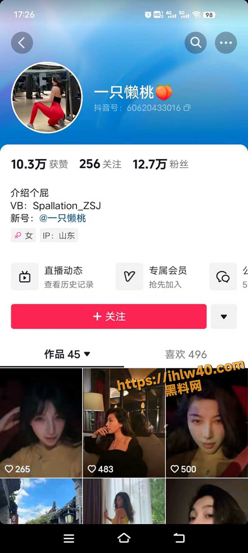 抖音12万粉网红 一只懒桃 高颜值御姐细腰翘臀完美身材 粉丝订制擦边视频！