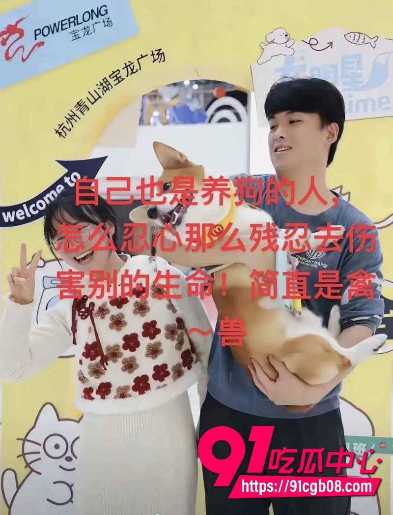 浙江 网友发视频：一男子当街用酒瓶和砖头疯狂打砸一只狗2