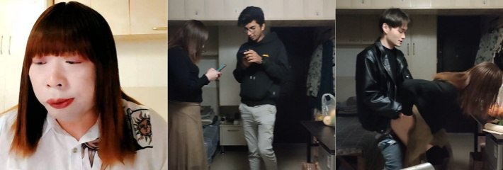 TS伪娘阿红劲爆大瓜全套 南京59岁大爷化浓妆专约帅气直男小伙 掀开阿红的禁忌狂烧盛宴！