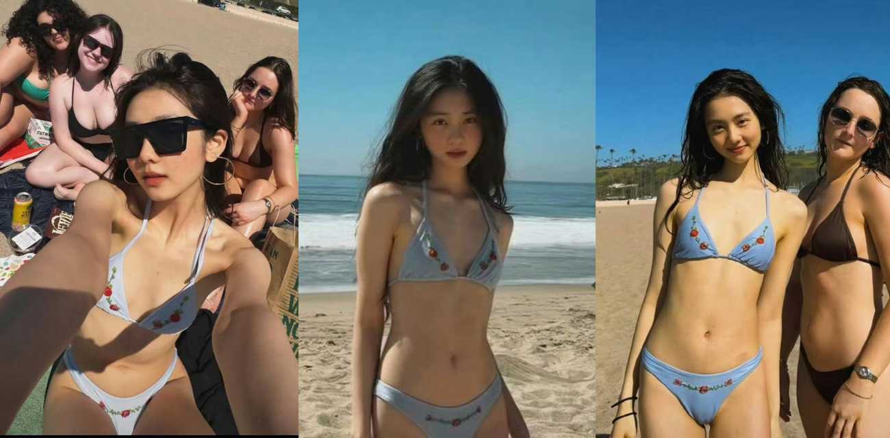 黄磊女儿黄多多海边比基尼照引热议 与老外在海边亲密互动 疑似私密视频被网友扒出!