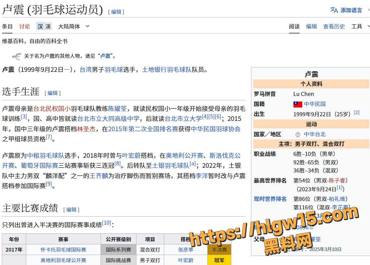 台湾羽毛球运动员卢震私密丑闻炸锅 洗手间自撸+女友后入爆操视频全曝光 体育生体能名不虚传！