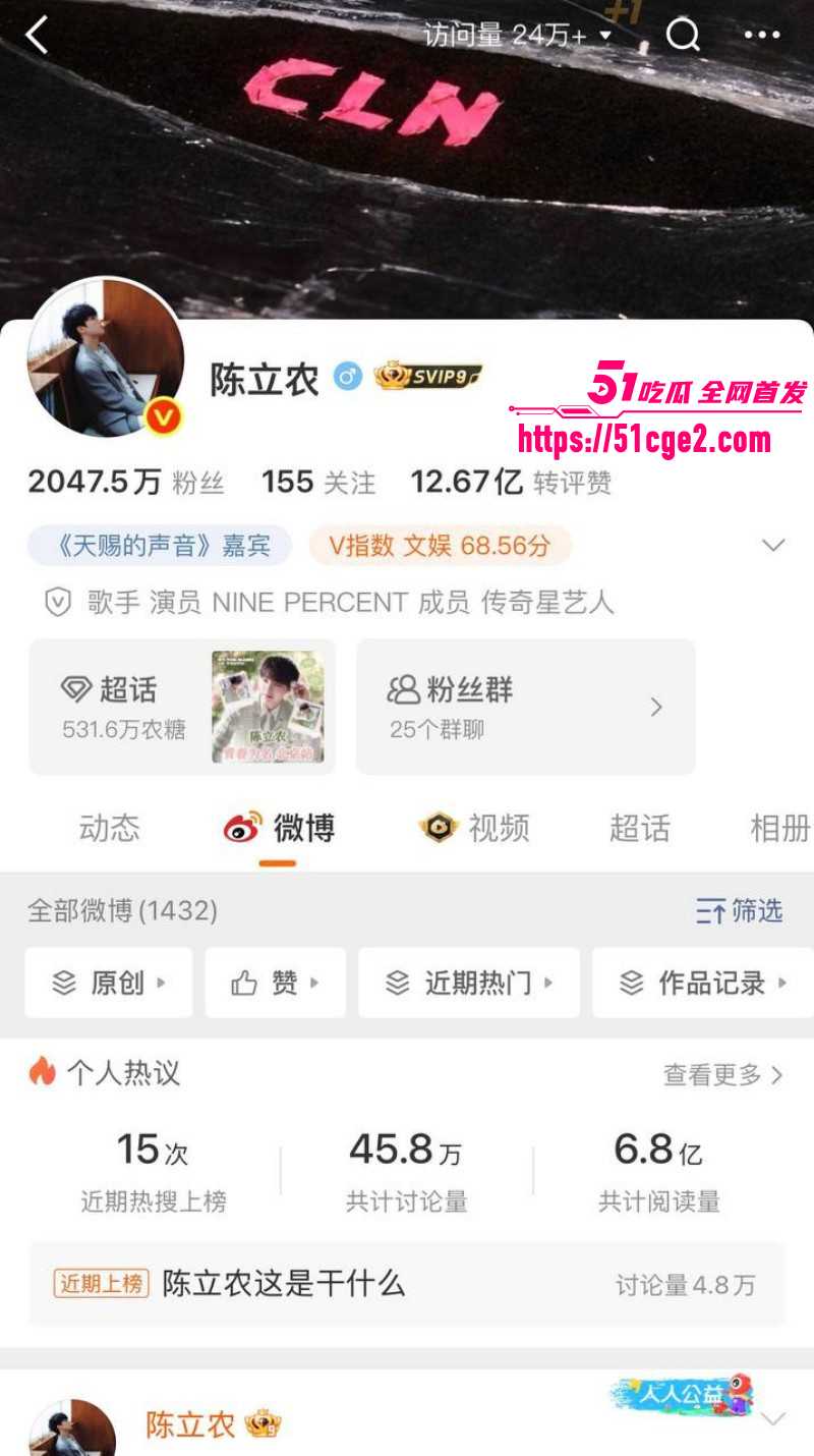 内娱男星 陈立农 片场袭胸张艺凡 俯拍视频引爆热搜 高冷男神竟也如此猥琐好色？