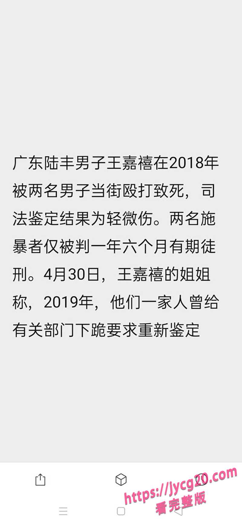广东王嘉禧案重审 监控消失与轻伤鉴定再成焦点