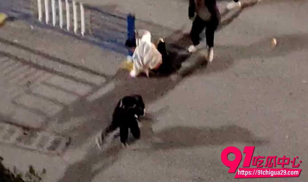 深夜街头一群精神小伙小妹挥棍互殴群架 场面乱成一锅粥直接躺地