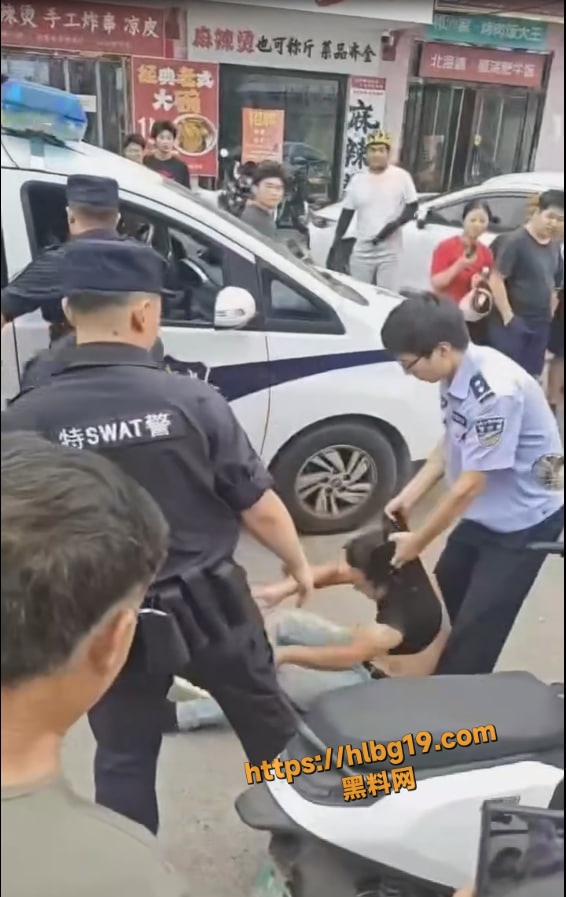 俩小伙街头斗殴打架秒变袭警闹剧 被辣椒水伺候 劫持路人当人质 嚣张的像犯罪片主角！