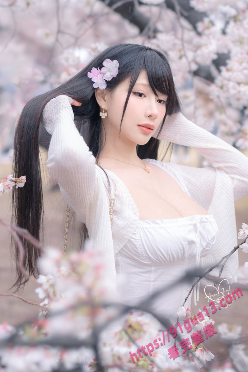 微密圈模特雨波_HaneAme专辑！雨樱下的约定 丰满御姐胸怀深不见底～ 配图15