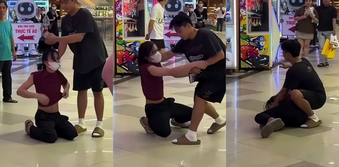 男扮女装厕所偷拍被发现当街暴揍 抄底偷拍群友翻车现场大逼兜打得啪啪响