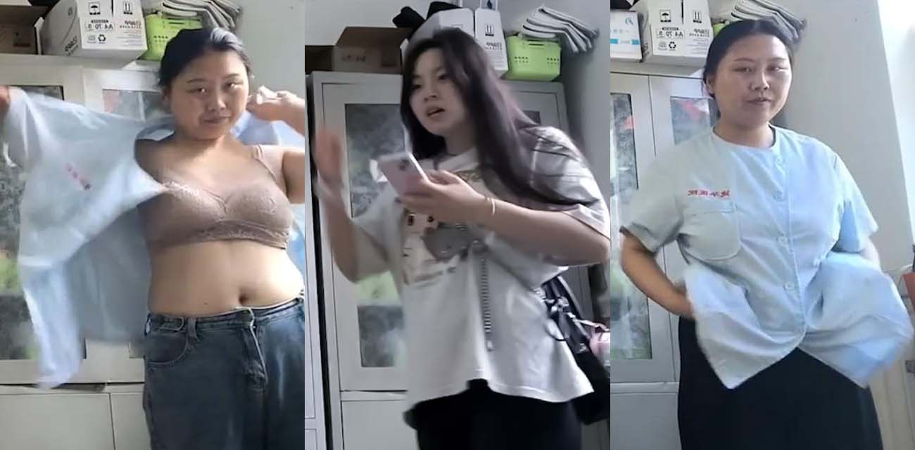 医院护士换衣偷拍视频曝光 多位美女在储物柜前大胆脱衣露出内裤奶罩 曲线勾人魂魄让人硬邦邦