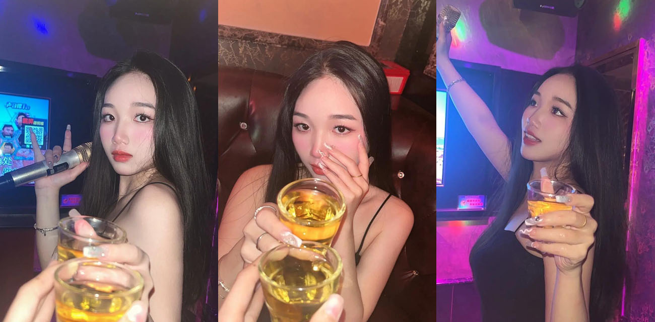 KTV上厕所听到隔壁坑位有动静 意外偷拍到公子哥在里面干小姐 被他发现后怒砸手机