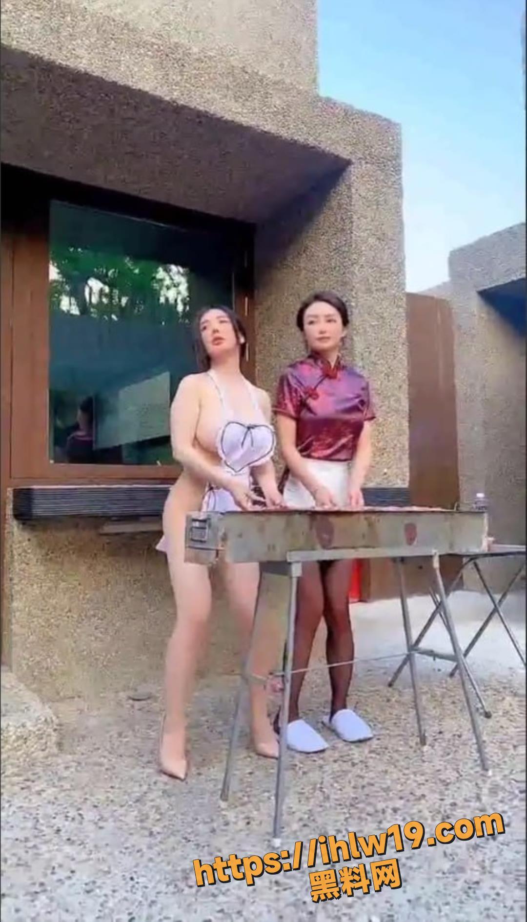 秀人网极品模特 潘娇娇 核弹巨乳 超大尺度姐妹花厨娘群交私拍！
