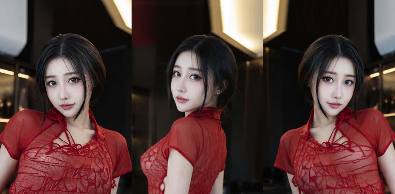 ASMR声控博主深情默指导 红色情趣内衣专属视角 深情舔耳安抚你鸡把到高潮射精