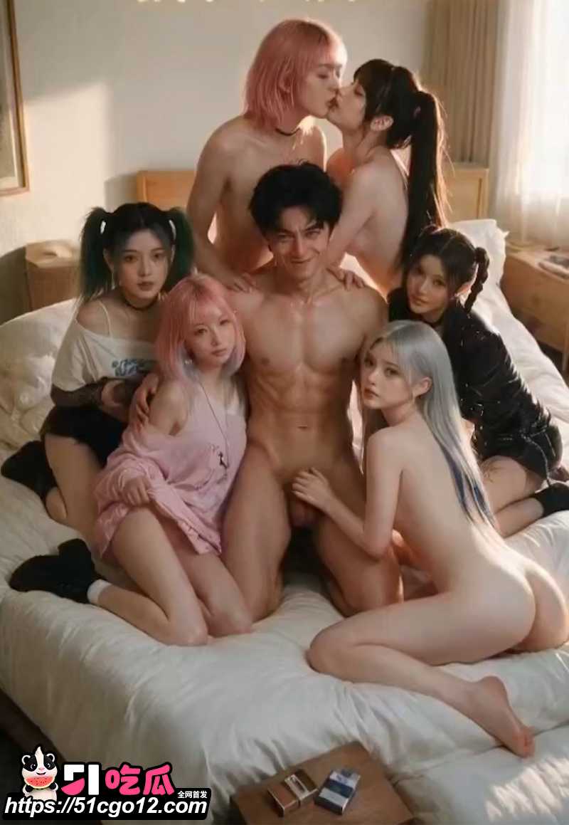 AI成人短剧 从一根烟到七个人挤在大床上 第1集 1