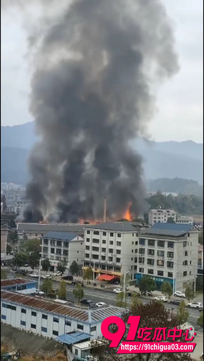 株洲炎陵县一工厂发生火灾5