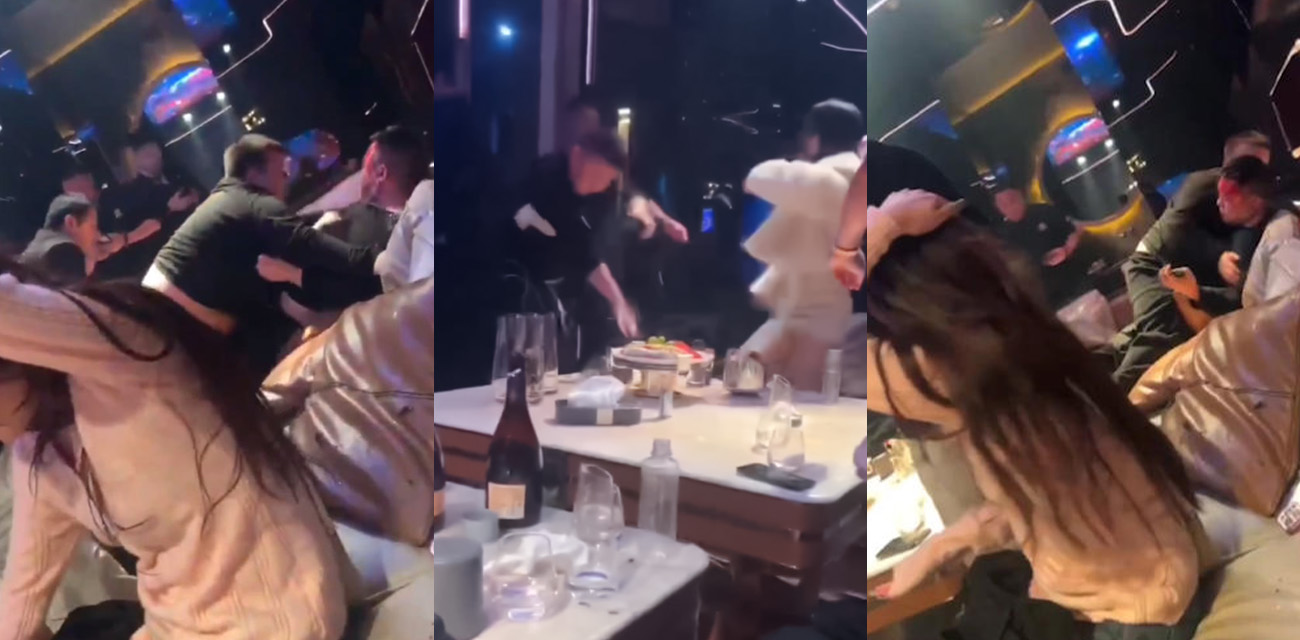 KTV陪酒妹酒瓶爆头视频曝光 大哥被小妹酒瓶砸的血流满面 反击被朋友阻拦 拨打110现场一片混乱