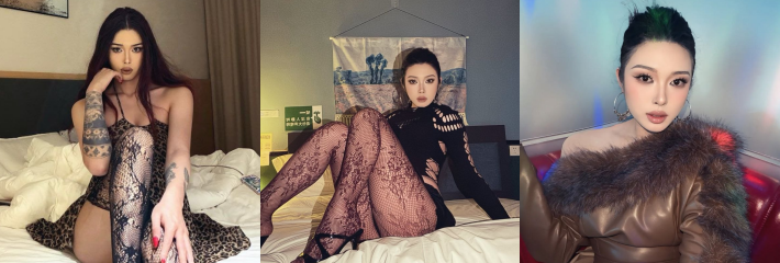 抖音欧美系网红 泡芙老师 与人约炮自拍视频 纹身全部对得上 实锤是本人