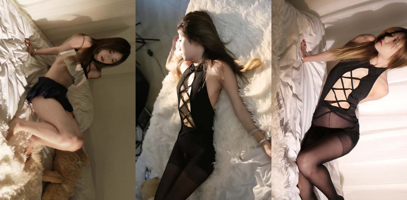 神颜大学生私房写真曝光 三点全露 学妹黑丝开档翘臀诱惑 高清写真视频狂泄春光