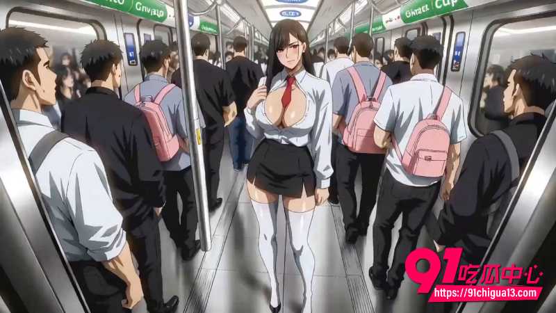 顶级3D动漫大作 黑丝大胸JK美女在地铁车厢被轮番爆操中出!