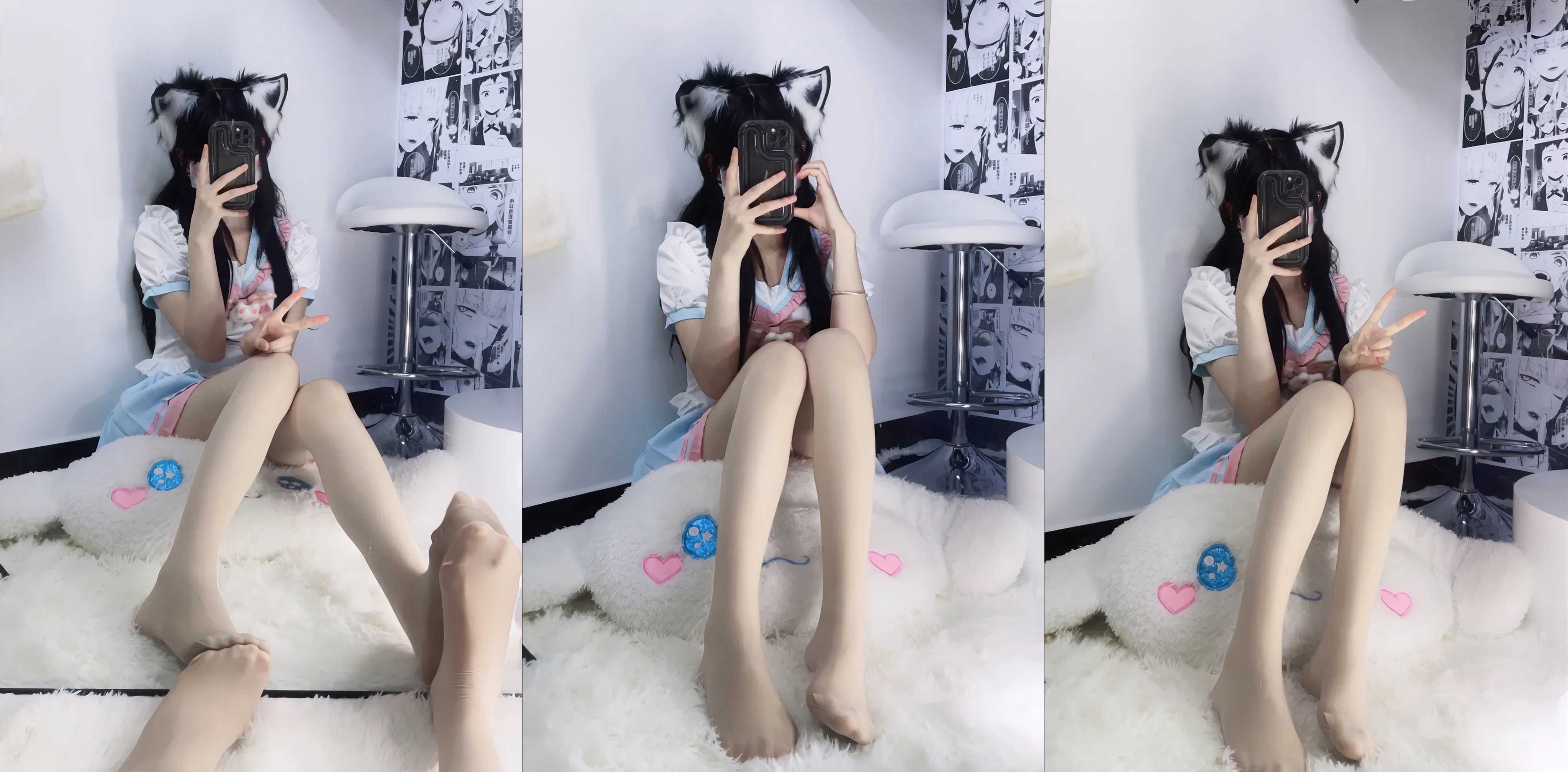 抖音小萝莉樱桃麻薯付费福利流出 精美玉足丝袜让人狂喜