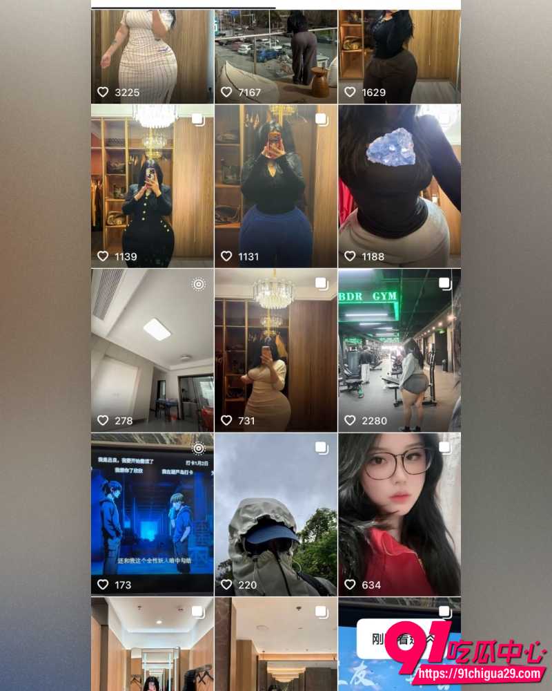 抖音BBW健身博主叫我沐沐老师 3