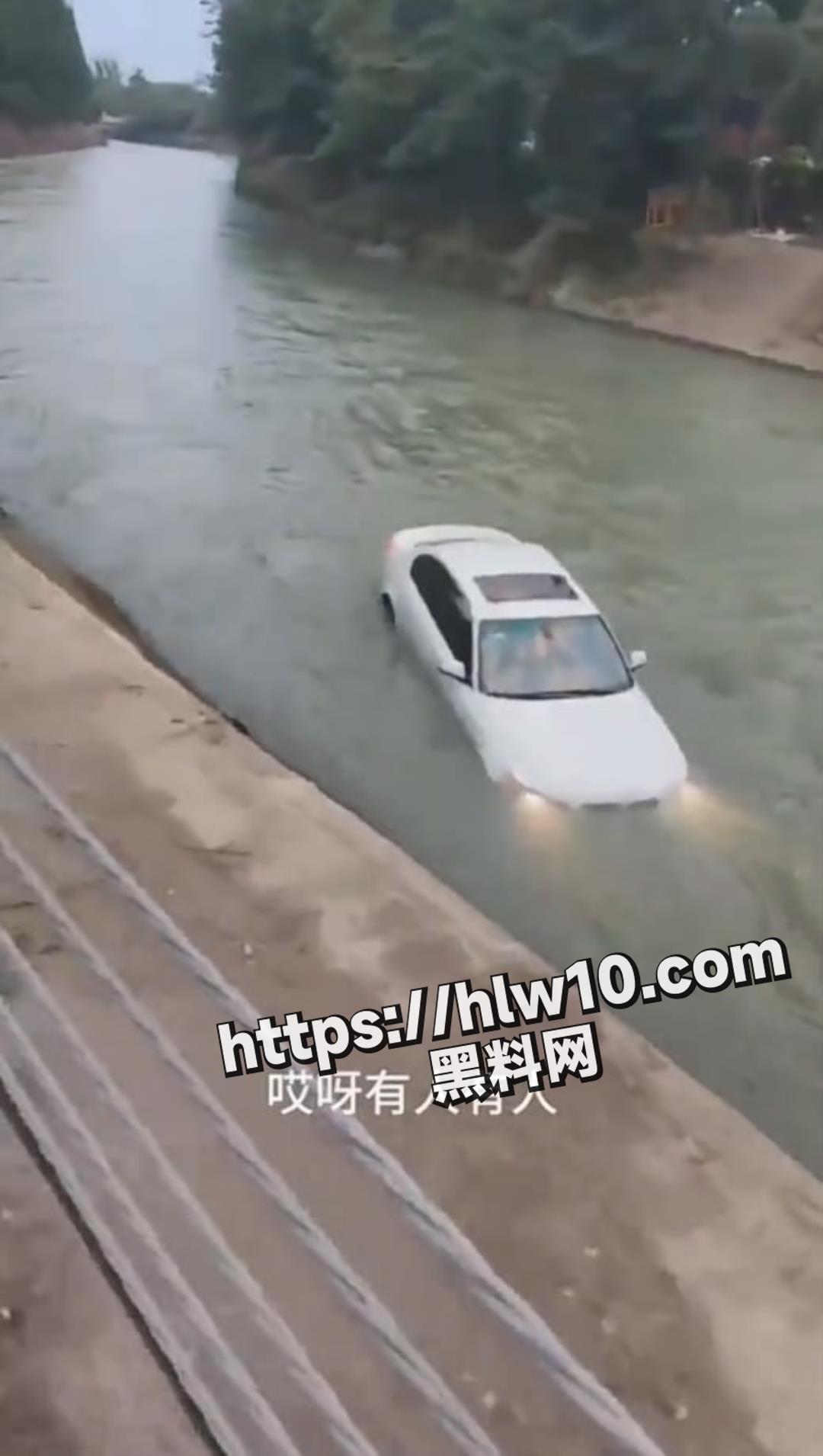 respect_！！步行街主干道 这么急的河流还敢下水救人!