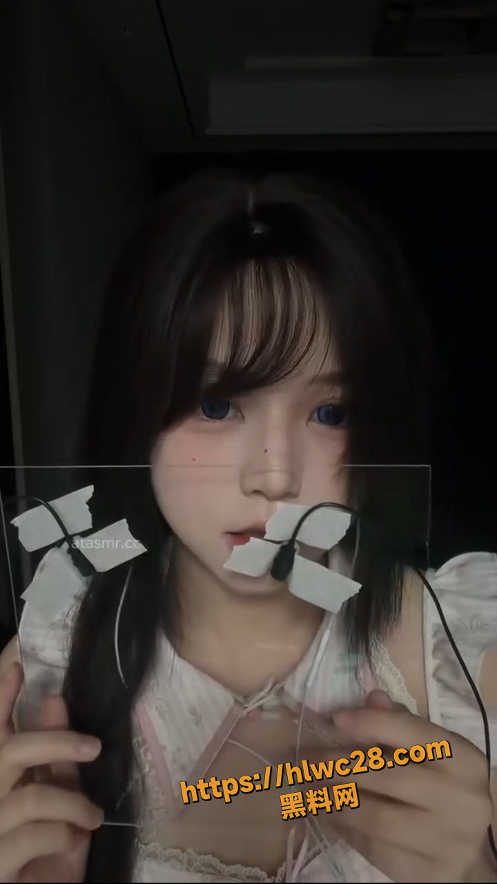 声控系列ASMR高颜值甜妹啵啵眠眠 含黏糊亲亲舔舐亚克力板 反差诱惑舌技