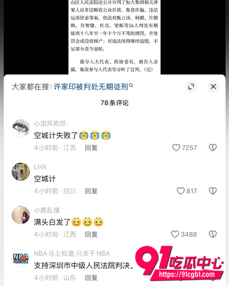 许家印被判无期徒刑 4