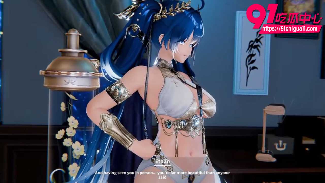 蓝发女神尤诺新作震撼上线 金色铠甲下极品肉穴被狂捅到喷水