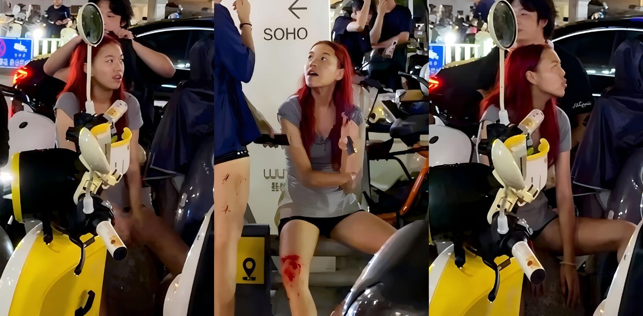 温州瑞安吾悦广场 红发女子事件 分手纠缠前男友 厕所打砸喊抓奸 引发群众围观！