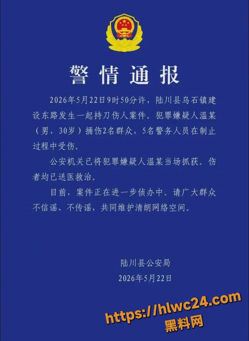 广西玉林男子街头狂捅多人 民警受伤制止 死亡谣言满天飞