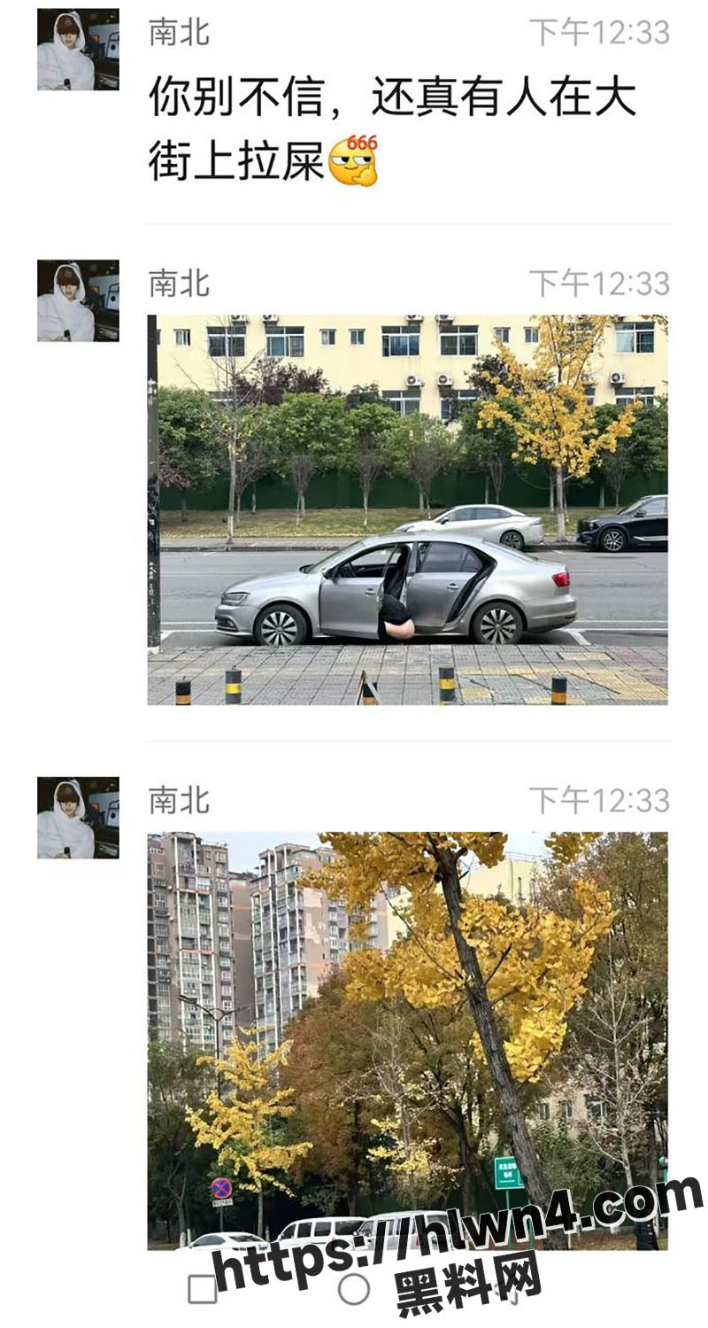 震惊！一男子在大众主驾驶旁拉屎！人有三急也好歹找个草丛啊 路过的阿姨表示没眼看