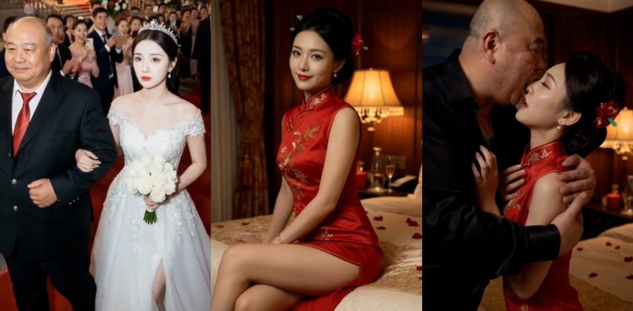 AI短剧新婚之夜惨变公公肉便器4