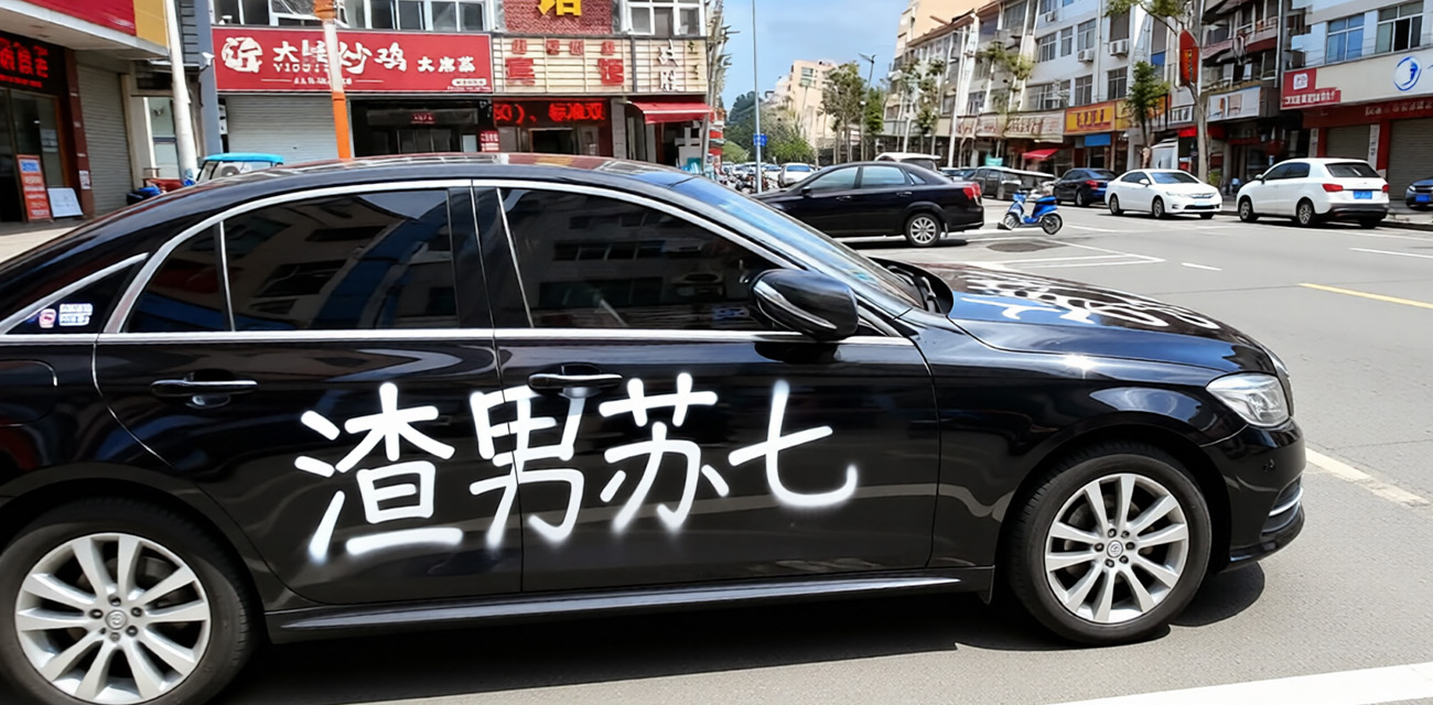 海王苏七 租车装富二代约炮女神 身份穿帮后车被喷满渣男骗炮！
