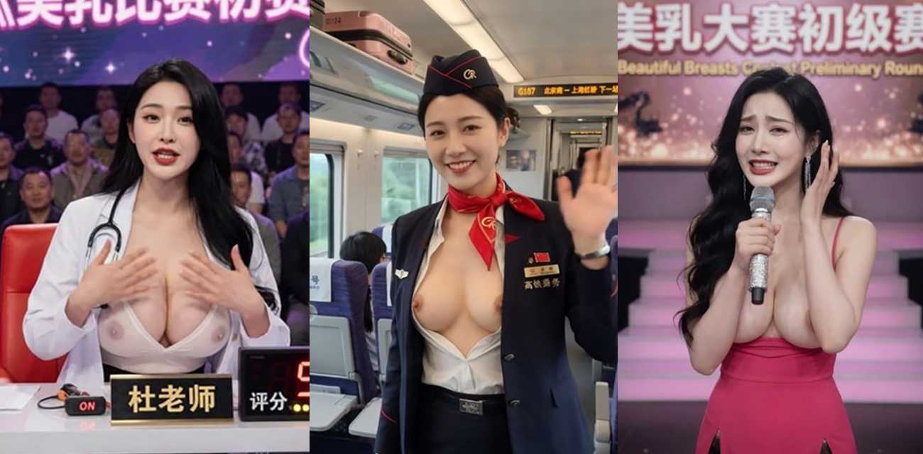AI成人短剧 S1美乳大赛 美女们在活动现场争先斗艳 纷纷脱光衣服抛媚眼 带狼友们感受一下美乳盛宴!