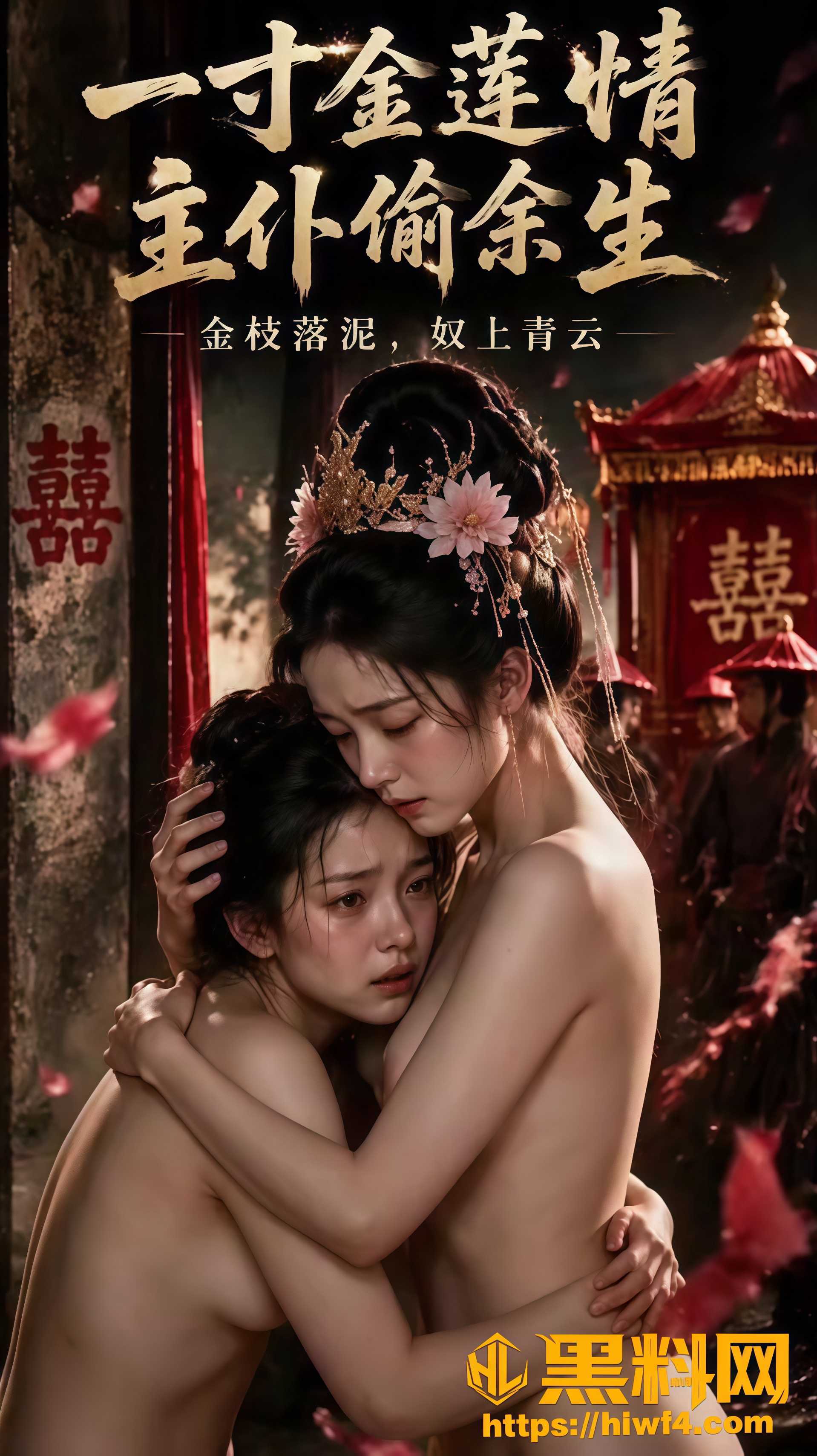 AI成人短剧 新剧首播《一寸金莲》第1集 微跛嫡女 沈清晏 被旧奴买回 舌吻揉乳上演百合大戏