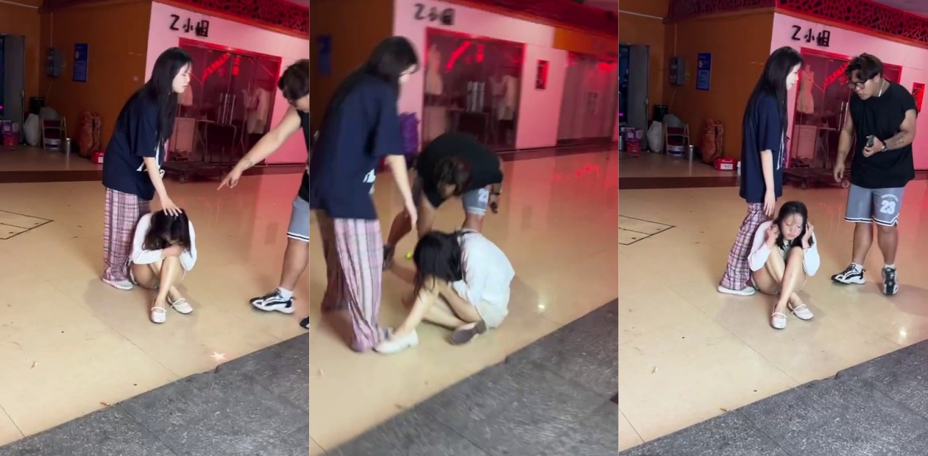 高颜值白领林小美出轨裸照泄露 被老公当场扇耳光 反差婊教训现场