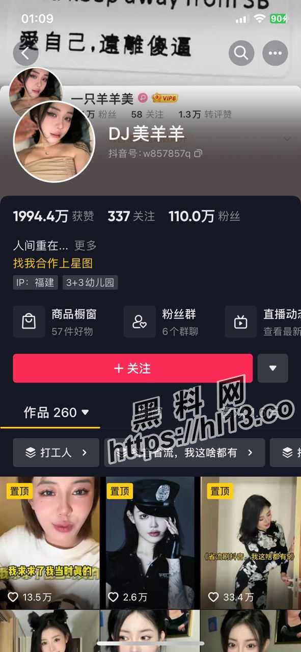 抖音【DJ美羊羊】百万粉丝的她与粉丝在线连麦导管～粉丝娇喘没俩下就去了！
