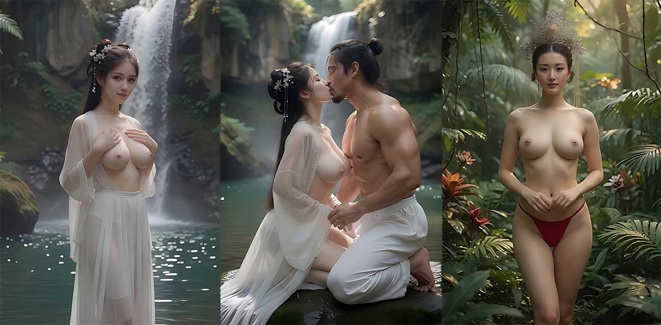 AI成人短剧 雪山救狐榨恩记 第5集 白狐联手妻子侍奉男主 双飞盛宴内射高潮！