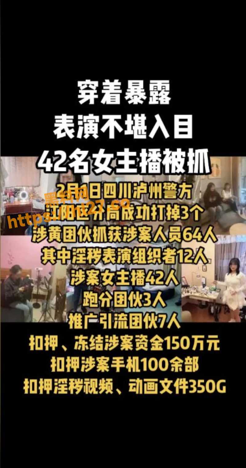 2.1日四川泸州警方江阳区分局成功打掉3个涉黄团伙！涉黄内容传播范围已辐射全国！