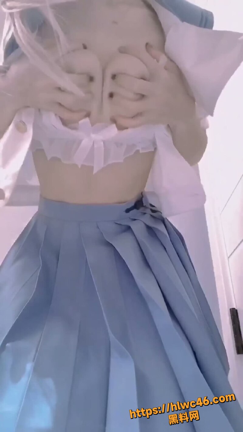 推特美女福利姬 占星猫Cuteli 性感蓝色JK群白丝水手服大尺度展示小穴自慰大秀