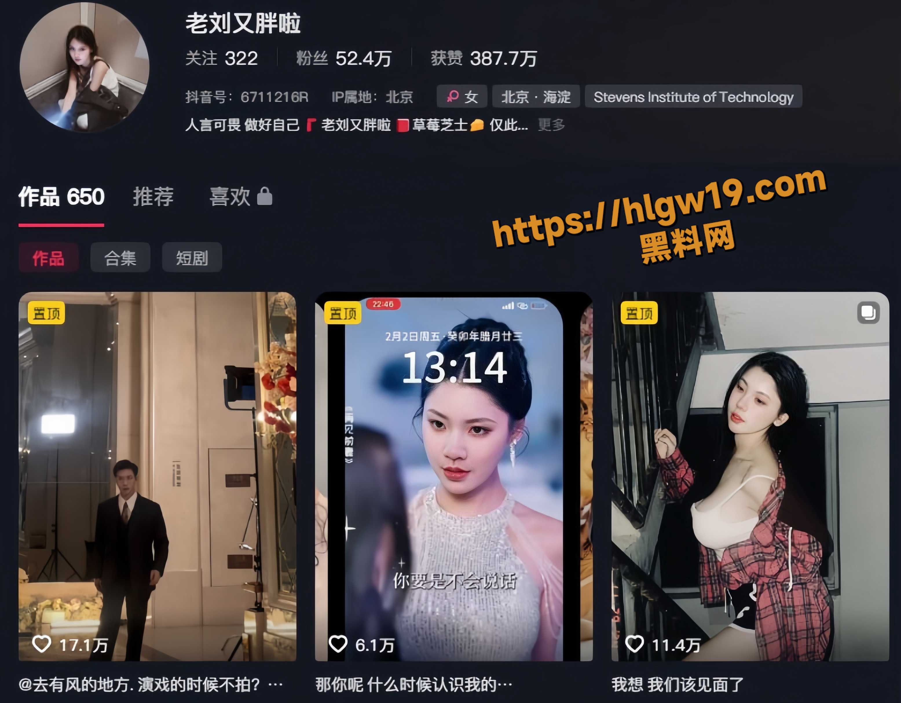 抖音53万粉女网红 老刘又胖啦 大尺度福利合集 真空直播闪现露点 透视装抖奶骚舞火辣至极！