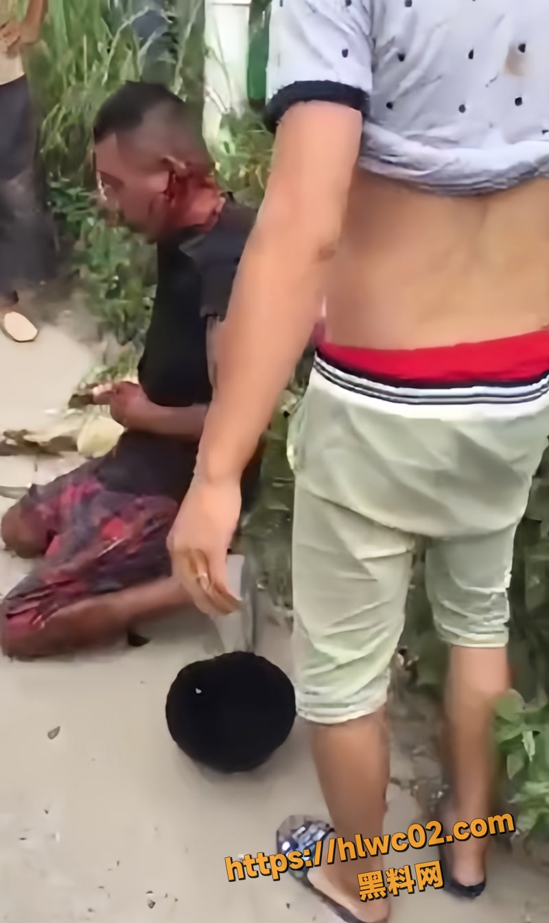 广东佛山小黄狗被杀死倒在草丛中 偷狗贼被抓现行被人疯狂殴打满头都是血