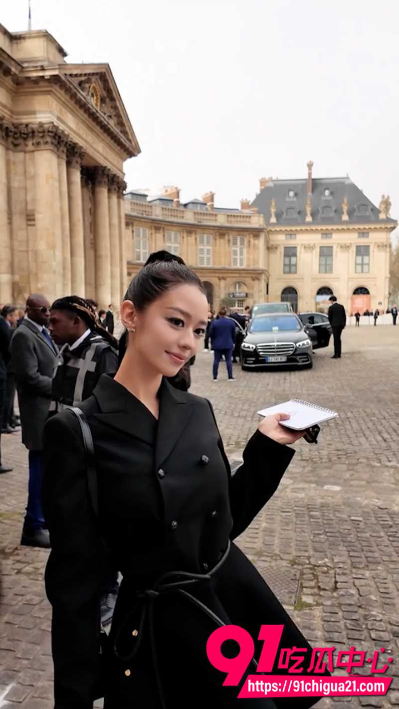 朗朗前女友吉娜参加巴黎时装周劲爆穿搭引争议9