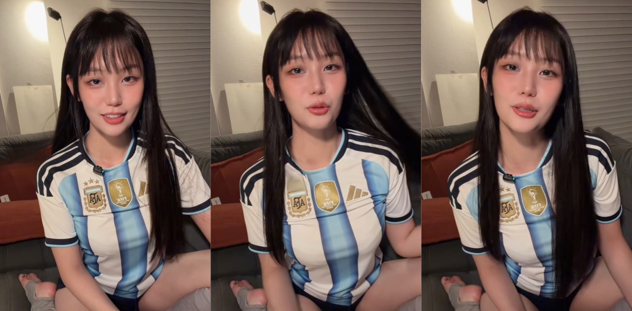 推特反差博主玉米yummy707 世界杯阿根廷球衣骑乘自慰 阿黑颜绯红脸颊舌吐娇喘