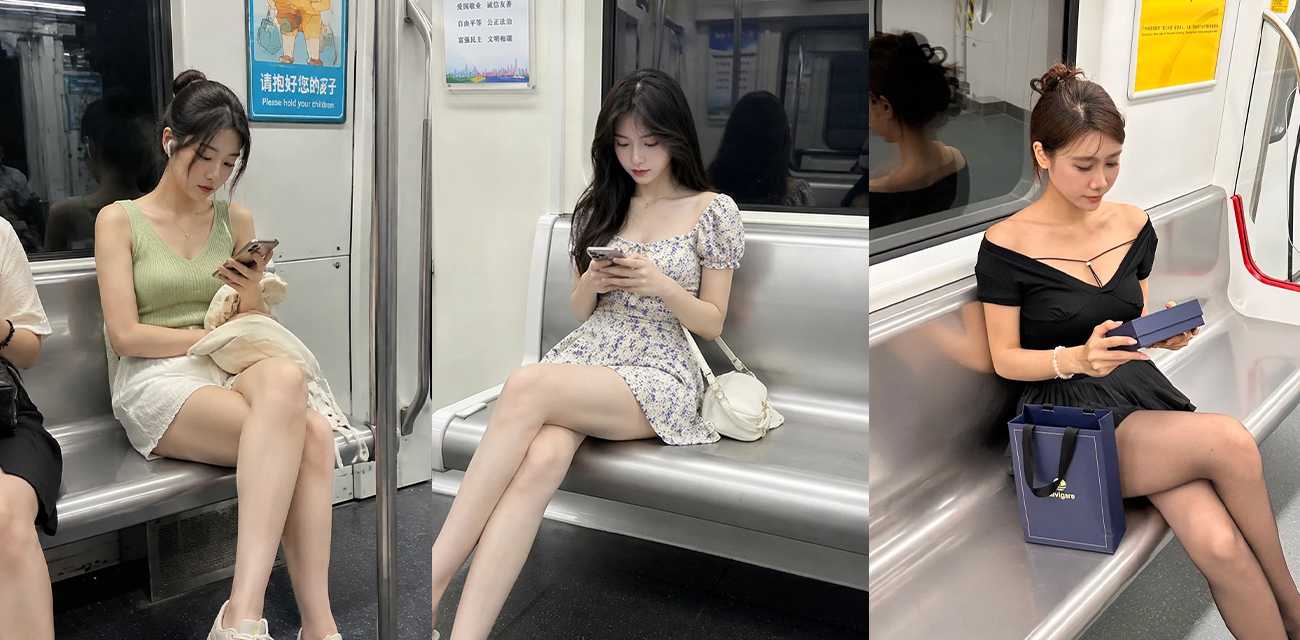 地铁偷窥抄胸集锦