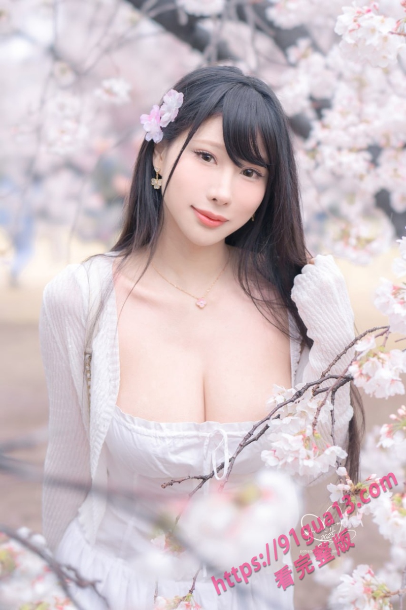 微密圈模特雨波_HaneAme专辑！雨樱下的约定 丰满御姐胸怀深不见底～ 配图17