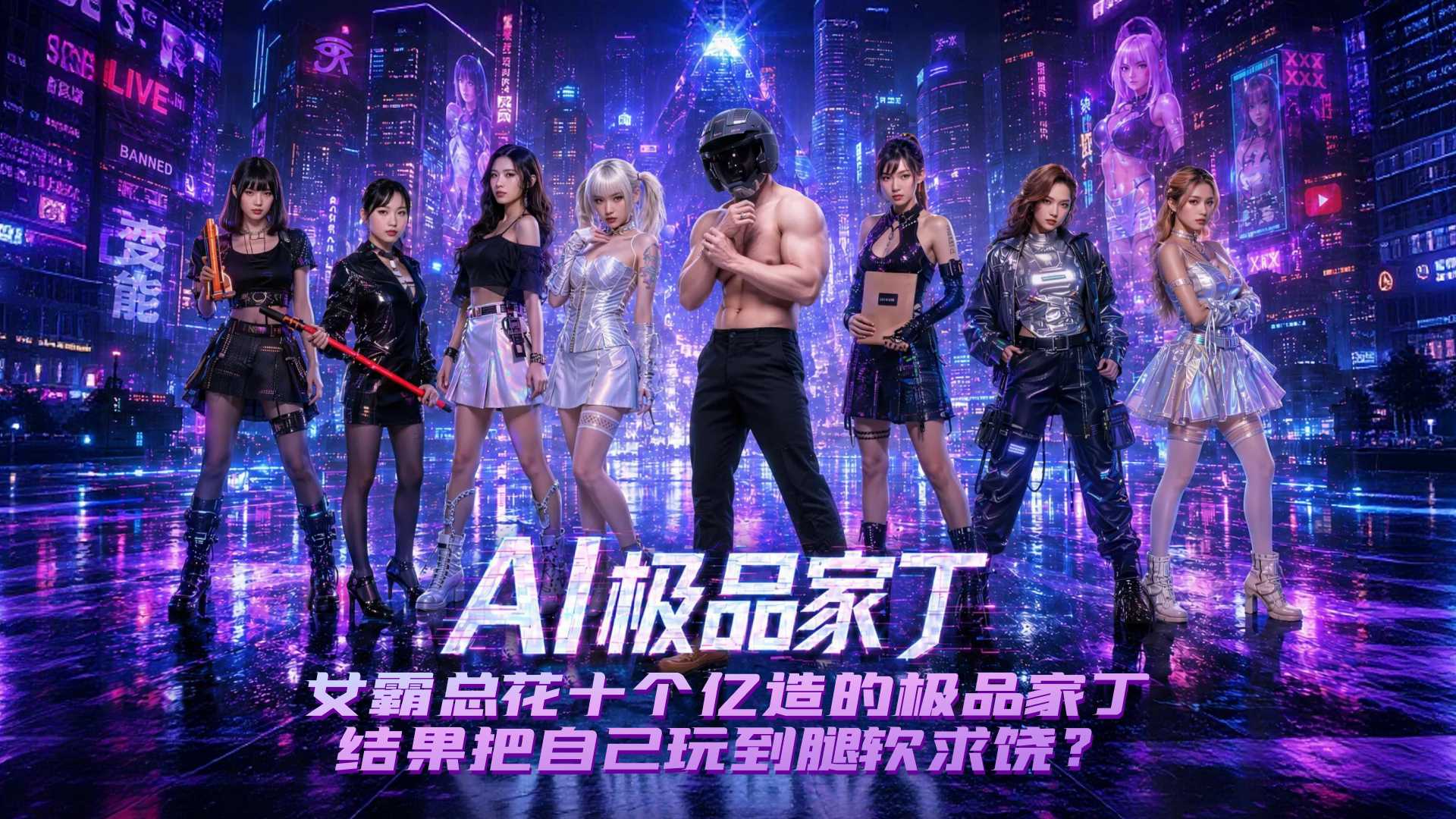 重磅推送爆火短剧《AI极品家丁》10-12集大结局火热来袭 银光紧身衣与白纱束缚下的极致缠绵