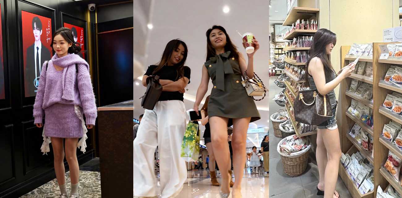 顶点大师系列 跟踪抄底美女少妇 贴身怼拍肉丝半透内裤 肥臀穴缝一览无余