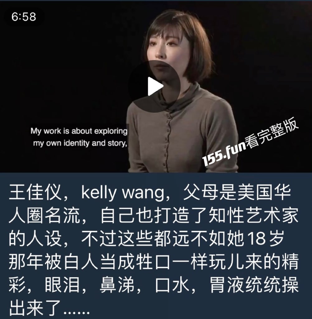 知性艺术家王佳怡暗黑往事